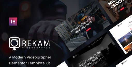 Rekam Kit – Modern Videographer Elementor Template Kit
