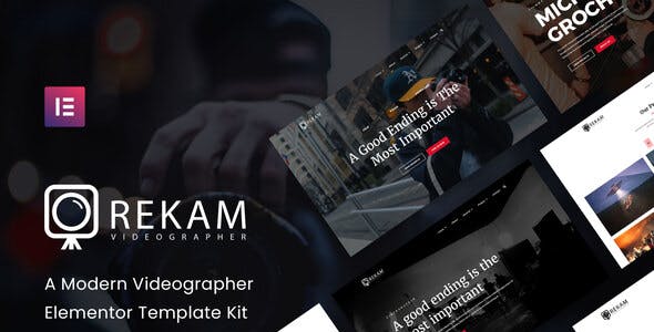 Rekam Kit – Modern Videographer Elementor Template Kit Rekam Kit – Modern Videographer Elementor Template Kit