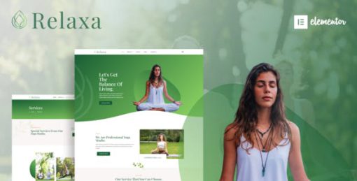 Relaxa – Yoga Teacher & Studio Elementor Template Kit