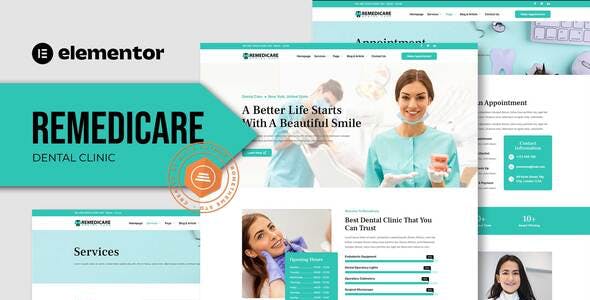 Remedicare – Dentist & Dental Clinic Template Kit Remedicare – Dentist & Dental Clinic Template Kit