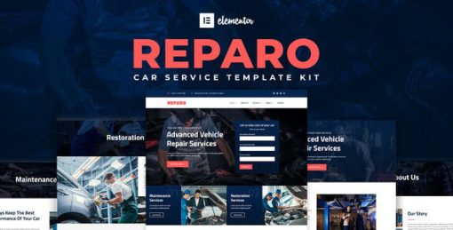 Reparo – Car Service Elementor Template Kit