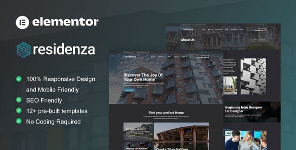 Residenza – Real Estate & Property Elementor Template Kit Residenza – Real Estate & Property Elementor Template Kit