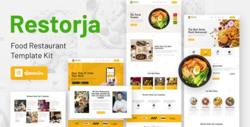 Restorja – Restaurant & Food Elementor Template Kit