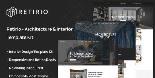 Retirio – Architecture & Interior Elementor Template Kit