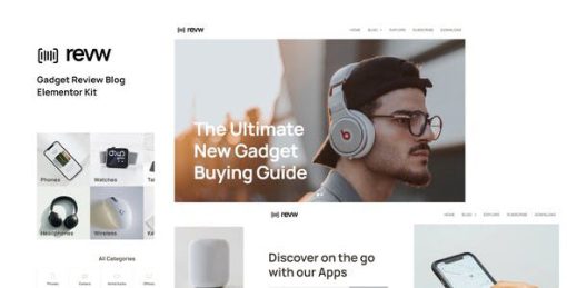 Revw – Gadget Review Blog Elementor Template Kit