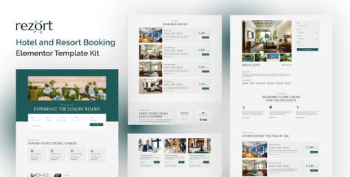 Rezort – Hotel & Resort Booking Elementor Template Kit