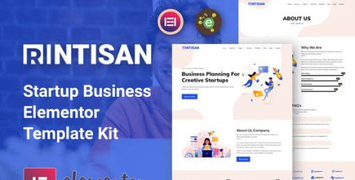 Rintisan – Startup Business Elementor Template Kit