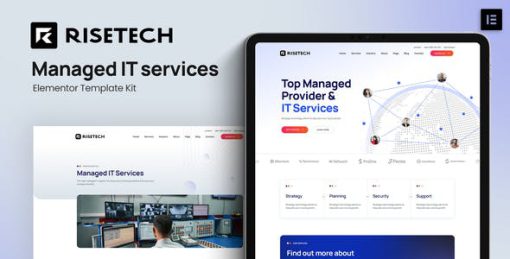 Risetech – Managed IT Services Elementor Template Kit