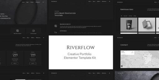 Riverflow – Creative Portfolio Elementor Template Kit