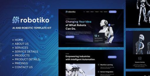 Robotiko – Robotic & AI Elementor Template Kit