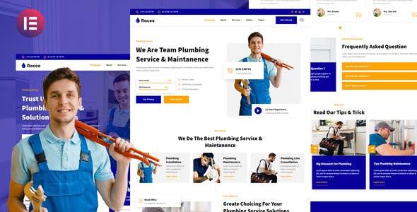 Rocee – Plumbing Service & Maintenance Elementor Template Kit Rocee – Plumbing Service & Maintenance Elementor Template Kit