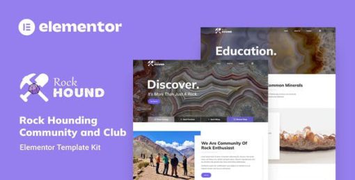 Rockhound – Rock Hounding Community Club Elementor Template Kit