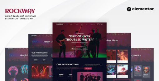 Rockway – Music Band & Musician Elementor Template Kit