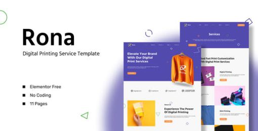 Rona – Digital Printing Service Template Kit