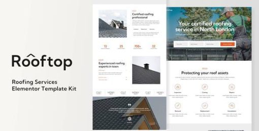Rooftop – Roofing Service Elementor Template Kit
