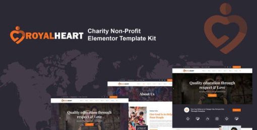 Royalheart – Nonprofit Charity Elementor Template Kit