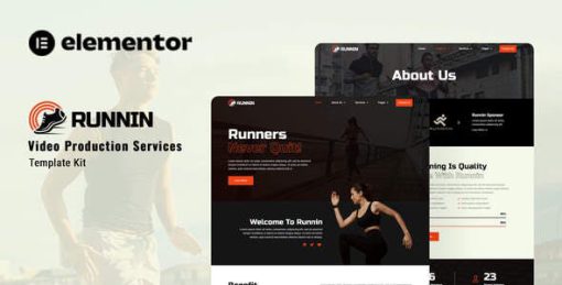 Runnin – Video Production Service Elementor Template Kit