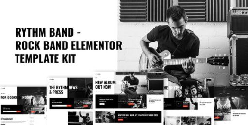 Rythm – Rock Band Elementor Template Kit