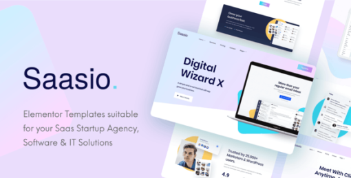 Saasio – Saas & Startup Elementor Template Kit