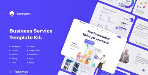 Sabertooth | Business Startup Elementor Template Kit