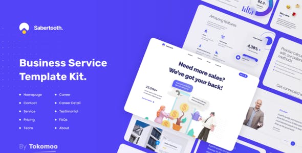 Sabertooth | Business Startup Elementor Template Kit Sabertooth | Business Startup Elementor Template Kit