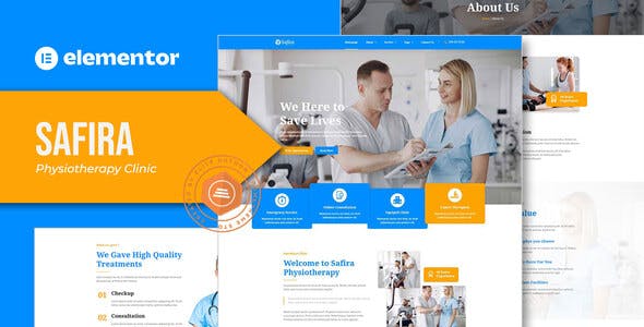 Safira – Physiotherapy Elementor Template Kit Safira – Physiotherapy Elementor Template Kit
