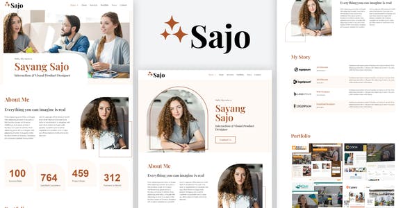 Sajo – Personal Portfolio Elementor Template Kit Sajo – Personal Portfolio Elementor Template Kit