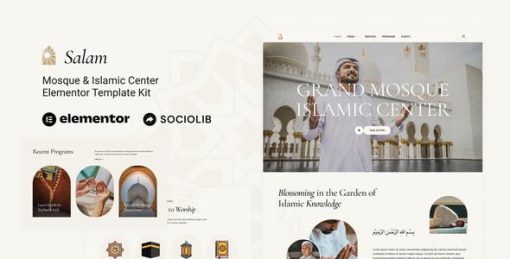 Salam – Mosque & Islamic Center Elementor Template Kit