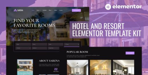 Sarena – Hotel & Resort Elementor Template Kit