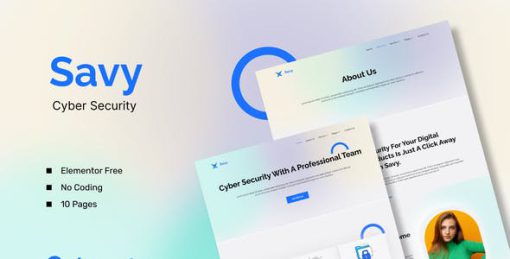 Savy – Cyber Security Elementor Template Kit