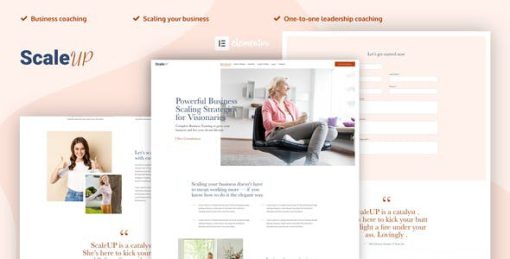 ScaleUP – Business Coaching Elementor Template Kit