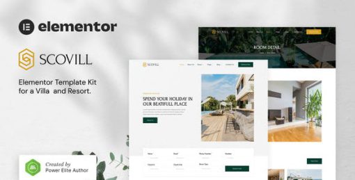 Scovill – Luxury Villa & Resort Elementor Template Kit