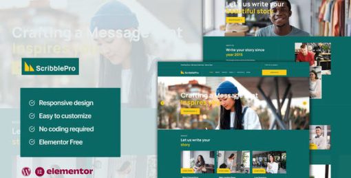 Scribble – Content Writing Service Elementor Template Kit