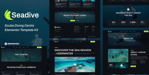 Seadive – Scuba Diving Centre Elementor Template Kit