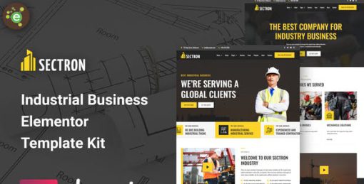 Sectron – Industrial Business Elementor Template Kit