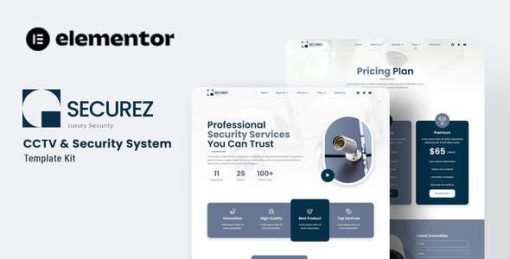 Securez – CCTV & Security System Elementor Template Kit