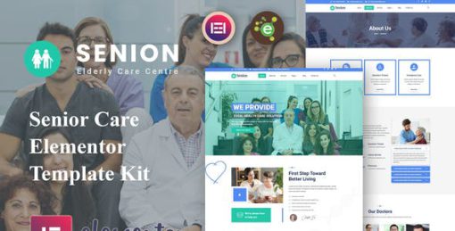 Senion – Senior Care Elementor Template Kit