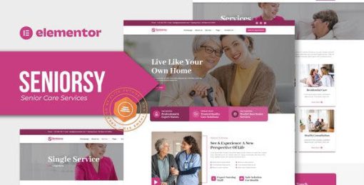 Seniorsy – Senior Care Services Elementor Template Kit