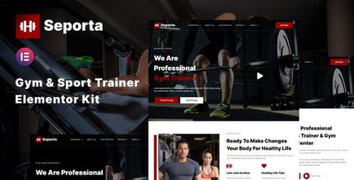 Seporta – Gym & Fitness Elementor Template Kit