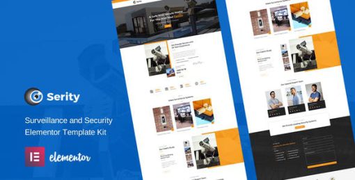 Serity – CCTV & Security Cameras Elementor Template Kit
