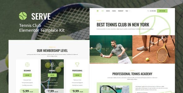 Serve – Tennis School & Sport Club Elementor Template Kit Serve – Tennis School & Sport Club Elementor Template Kit