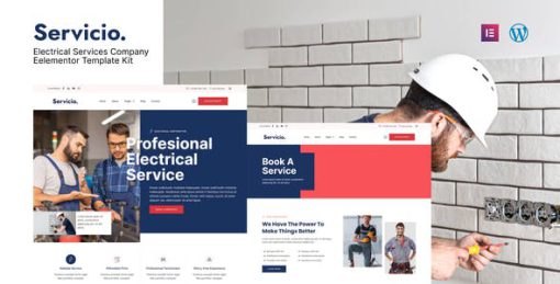Servicio – Electrician & Electrical Services Template Kit