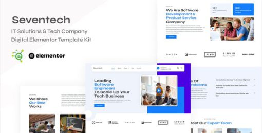 Seventech – IT Solutions & Tech Company Digital Elementor Template Kit