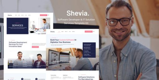 Shevia – Software Developer & IT Solutions Service Template Kit