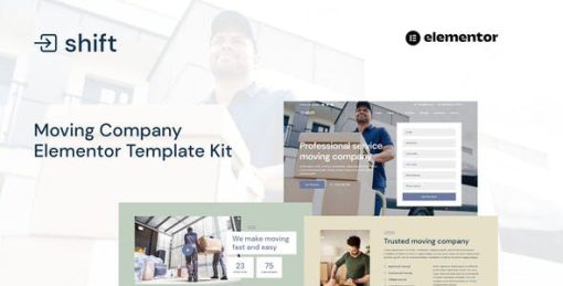 Shift – Moving Company Website Elementor Template Kit
