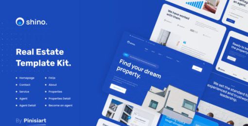 Shino – Apartment & Single Property Real Estate Elementor Template Kit