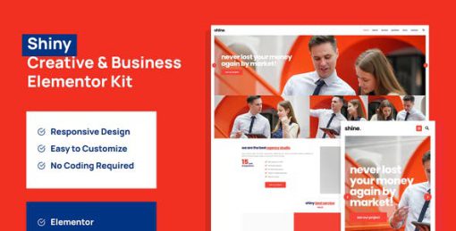 Shiny – Creative Business Agency Elementor Pro Template Kit