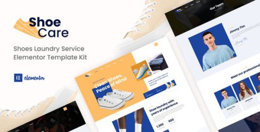 Shoecare – Shoe Laundry Service Elementor Template Kit
