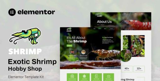 Shrimp – Aquarium & Hobby Shop Elementor Template Kit