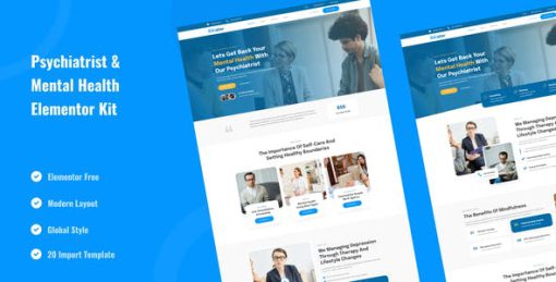 Sikiater – Psychiatrist & Mental Health Service Elementor Template Kit